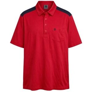 G/Fore Polo Shirt Mens Large Cherry Red Stretch Short Sleeve Performance Golf